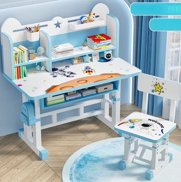 Kids Table & Chair D-1-BLUE Carousel 1