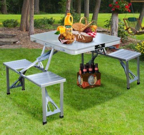 Camping Table Folding picnic Chair set Aluminium GR-04