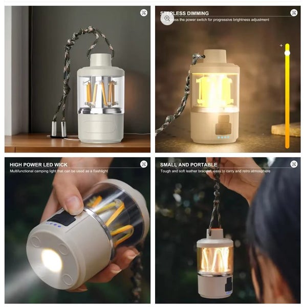 Solar-Rechargeable Camp Lantern | IPX7 Waterproof | 360° Magnetic Base Carousel 2