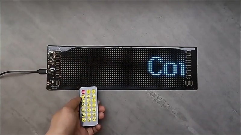 LED PANEL SIGNAGE BLUETOOTH/APP 12x60cm Carousel 8