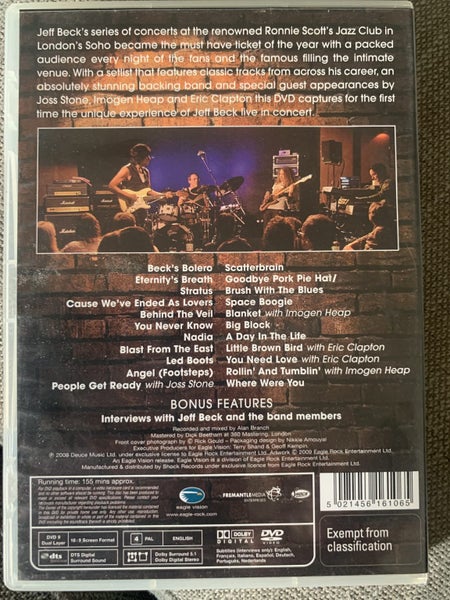 Jeff Beck – Performing This Week... Live At Ronnie Scott's DVD64548833981057111