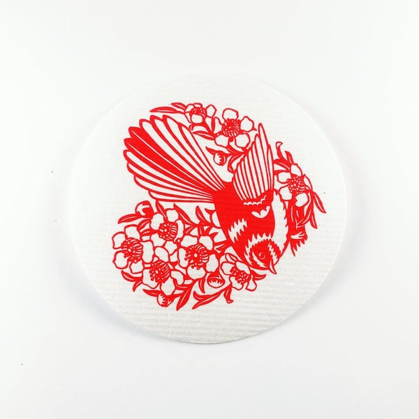 Wolfkamp & Stone - Swedish Dishcloth (Piwakawaka & Manuka) Carousel 2