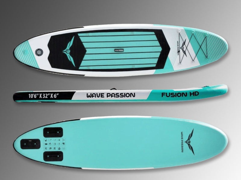 Fusion HD 10ft6 Inflatable SUP Turquoise Carousel 2