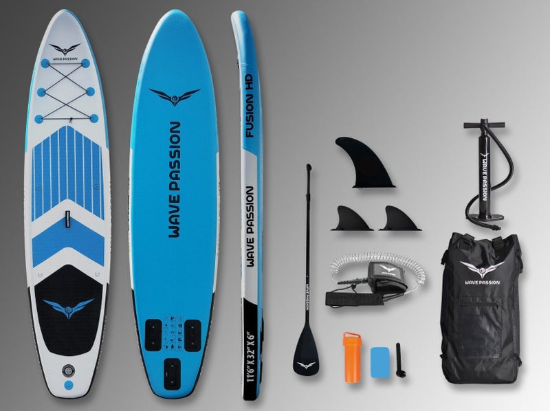 Fusion HD 11ft6 Inflatable SUP Blue Carousel 1