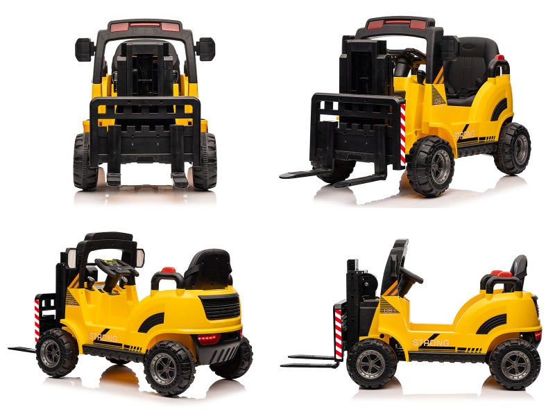 T Ride On Forklift Yellow Carousel 10