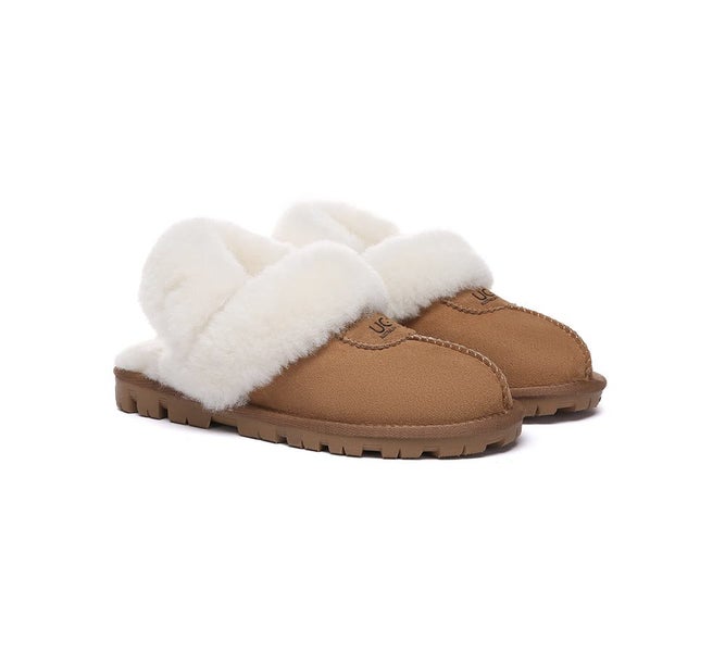 AUSTRALIAN SHEPHERD(R) 3-Way Style UGG Women Slippers Removable Wool Fluffy S... Carousel 1