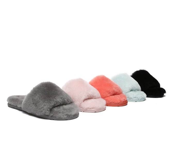 EVERAU(R) UGG Women Fluffy Slides Nala Carousel 2