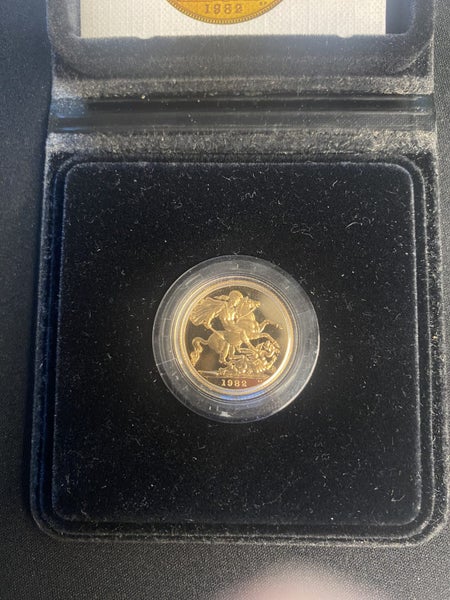 1982 Full Sovereign Proof Coin with Case & COA Carousel 2