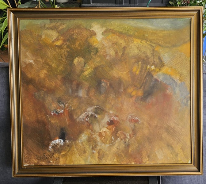 Joan Fear 1974 Original Painting Carousel 1