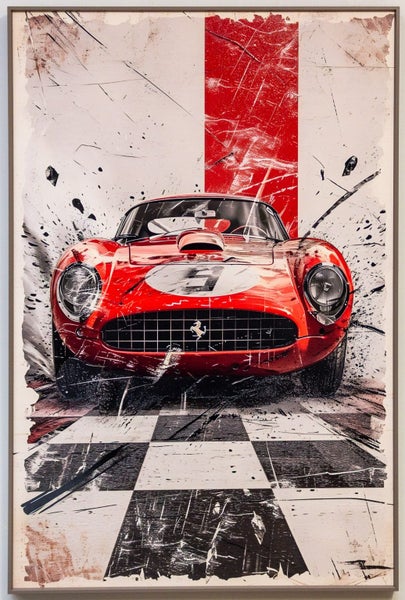 Framed Art-Racing Ferrari 120cm by 80cm originally $399 Carousel 1