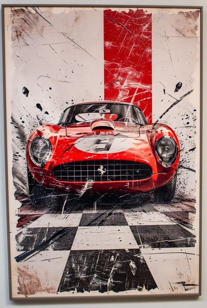 Framed Art-Racing Ferrari 120cm by 80cm originally $399 Carousel 8