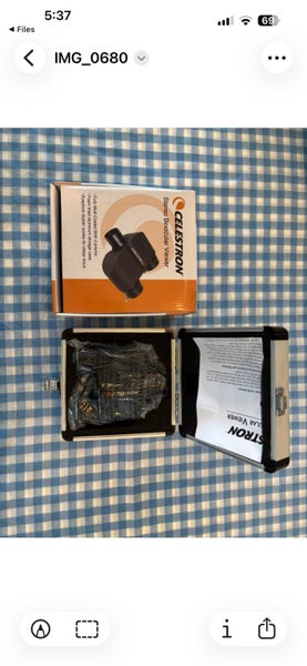 Celestron Stereo Binocular Viewer with case #93691 Telescope Accessories Carousel 1
