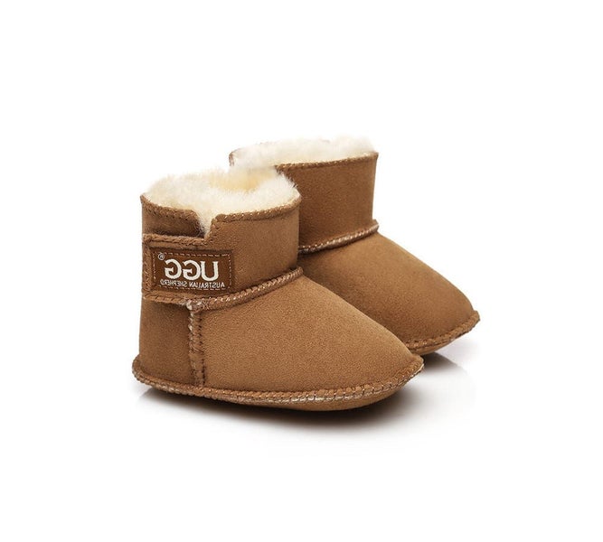 UGG Erin Australian Sheepskin Baby Booties Cradle Carousel 1