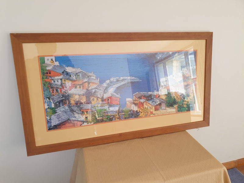 Framed Print. Italian Coastal Scene. Carousel 1