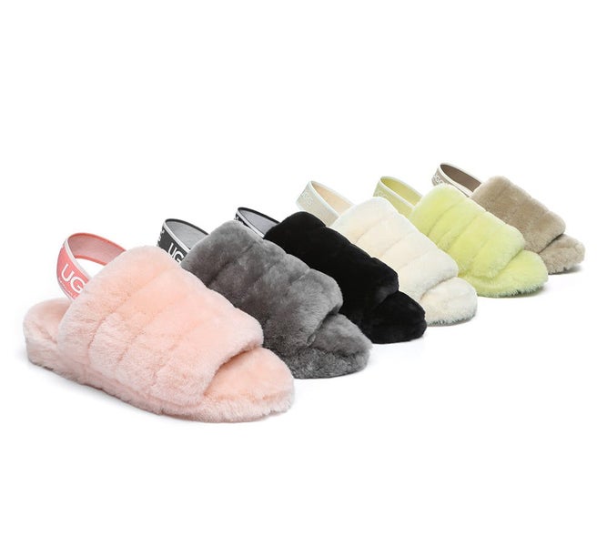 Women Fluffy Slides Puffy Carousel 2