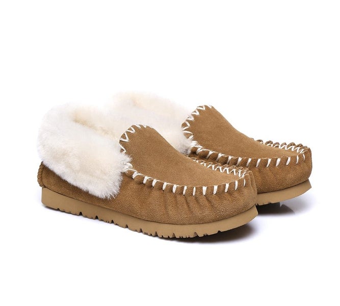 UGG Ankle Slippers Unisex Popo Moccasins Carousel 1