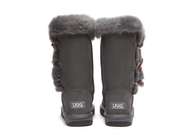 AUSTRALIAN SHEPHERD(R) UGG Women Sheepskin Wool Horn Toggle Closure Tall Boot... Carousel 12