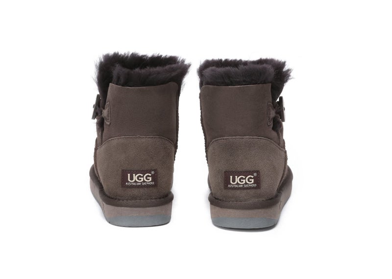 UGG Boots Australia Premium Double Face Sheepskin Mini Button Boots Carousel 17