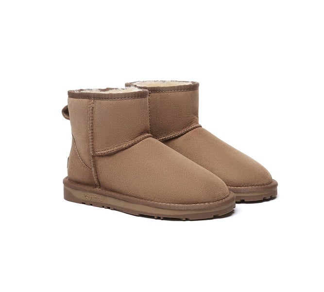 UGG EVERAU(R) UGG Boots Double Faced Sheepskin Wool Ankle Mini Classic Carousel 1