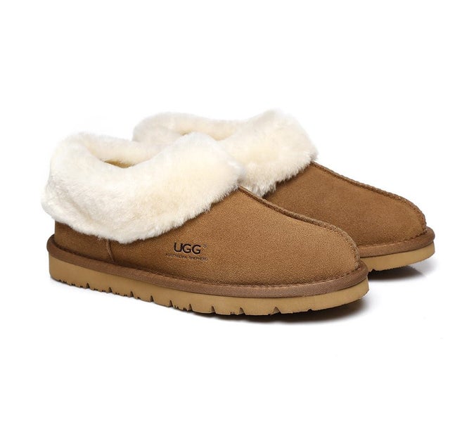 AUSTRALIAN SHEPHERD(R) UGG Slippers Sheepskin Wool Ankle Homey Carousel 1