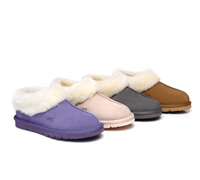 Slippers Homey Unisex Sheepskin Slippers Carousel 2