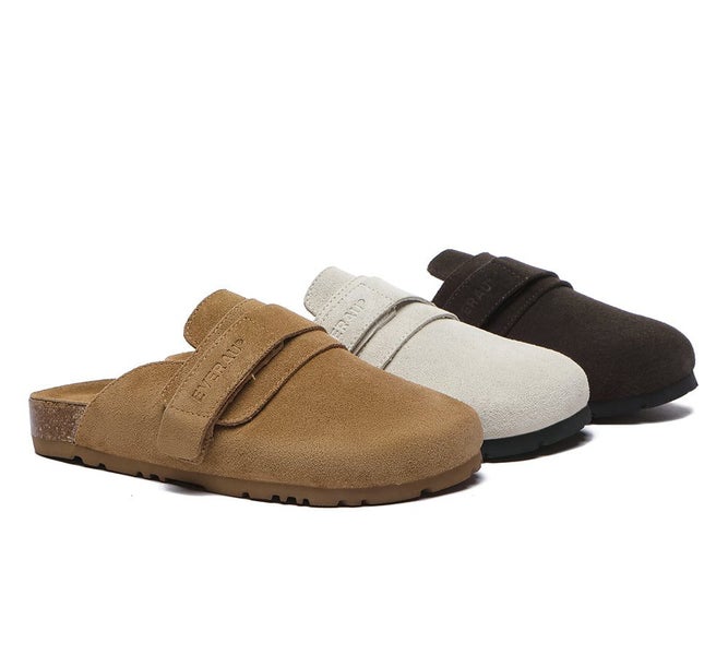 EVERAU(R) Double Adjustable Strap Embossed Slip-on Summer Flat Clog Slides Sk... Carousel 2