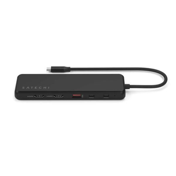 SATECHI Black 13-in-1 Triple Display USB-C Multiport Adapter 2x USB-C GEN 2 Carousel 5