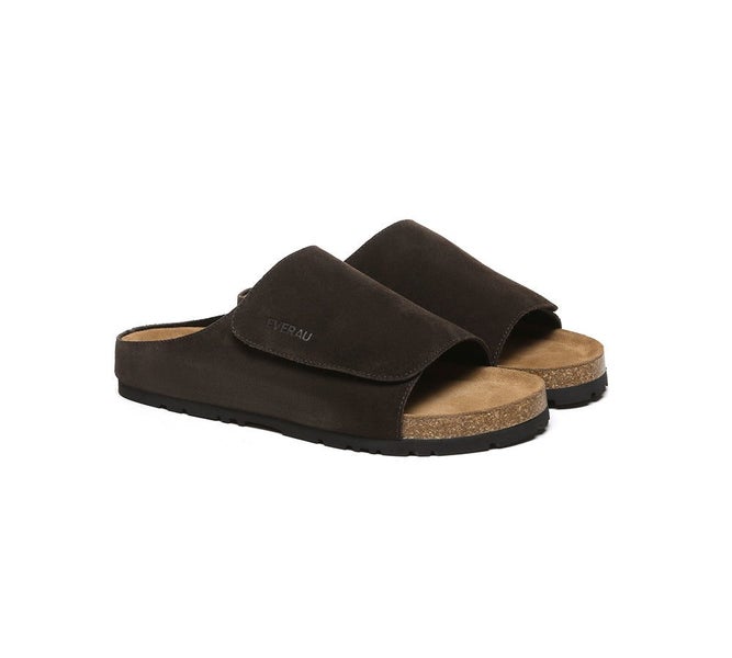 EVERAU(R) Men Adjustable Embossed Slip-on Summer Slides Justice Carousel 1