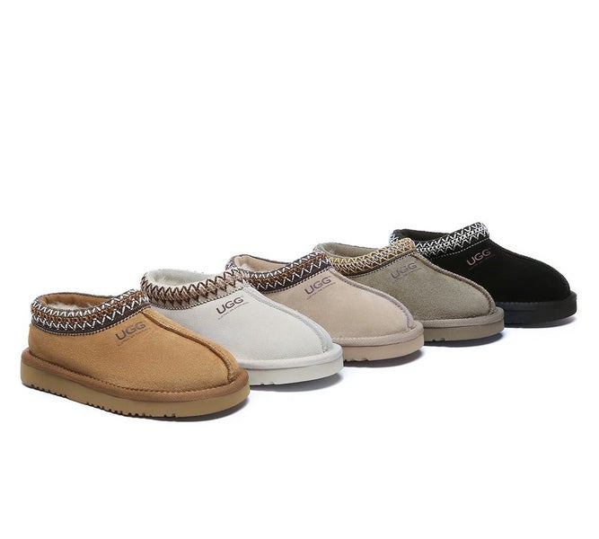 AUSTRALIAN SHEPHERD(R) UGG Slippers Kids Sheepskin Wool Ankle Tazzy Hippie Carousel 2