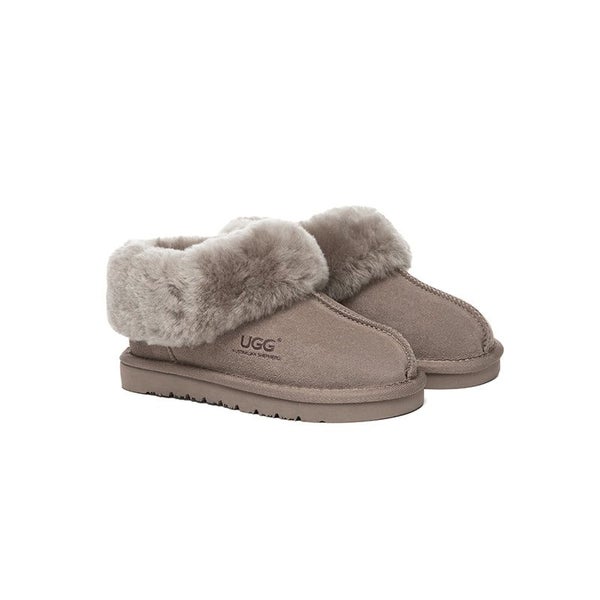 AUSTRALIAN SHEPHERD(R) UGG Slippers Kids Sheepskin Wool Ankle Homey Carousel 1