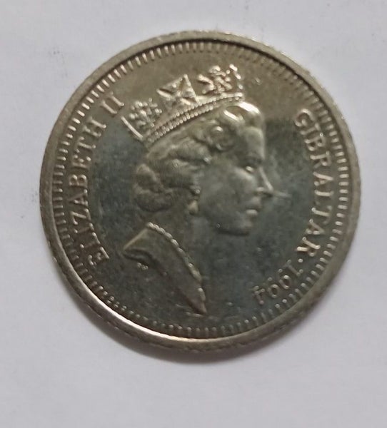 $1 reserve 1994 Gibraltar 10 pence coin Carousel 2