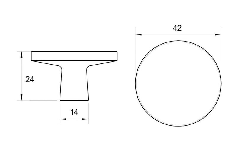 Kethy Clare Cabinet Knob 42mm - Available In Various Finishes Carousel 3