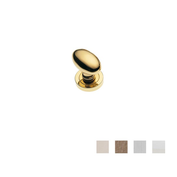 Manital K430 Door Knobset Oval Passage 50mm - Available in Various Finishes Carousel 2