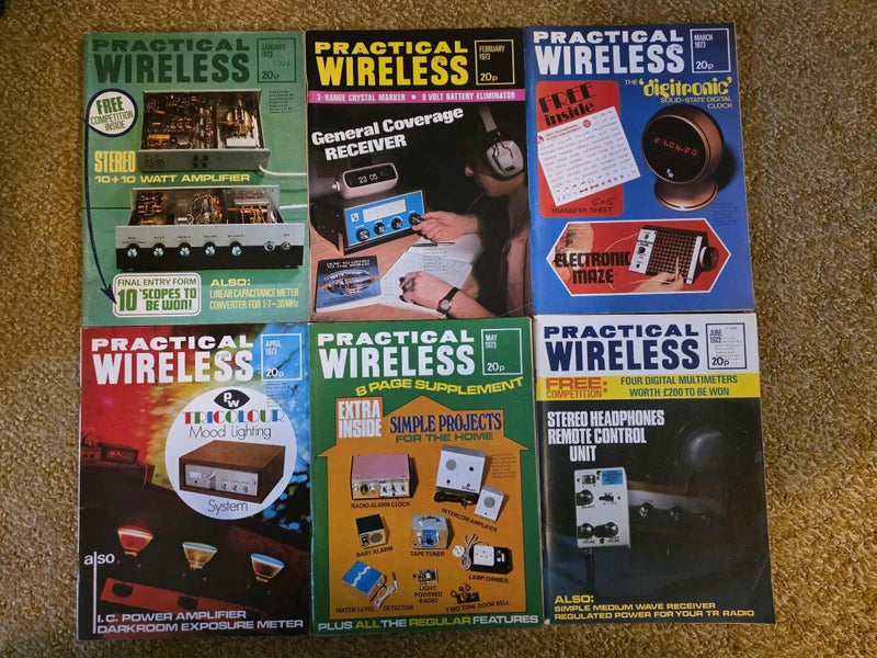 Vintage Magazines - Practical Wireless x6 (various years & sets) Carousel 2