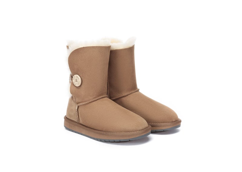 UGG Boots Double Face Sheepskin Short Button Carousel 1