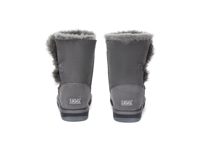 UGG Boots Double Face Sheepskin Short Button Carousel 17