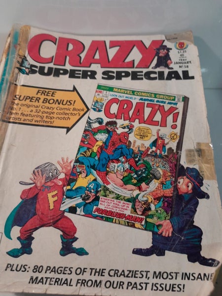 20 X MAD Magazine and 1X Crazy Magazine #58 Carousel 20