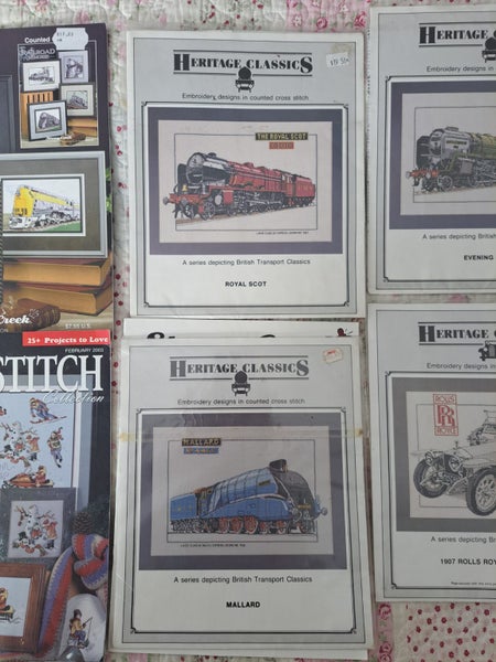 Cross Stitch Charts & Magazines Bulk Lot - Vehicles/Sport Carousel 2
