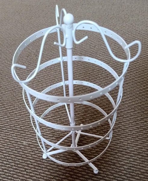 Earring Holder Jewellry Stand Earring Holder Jewellry Stand--White Carousel 1
