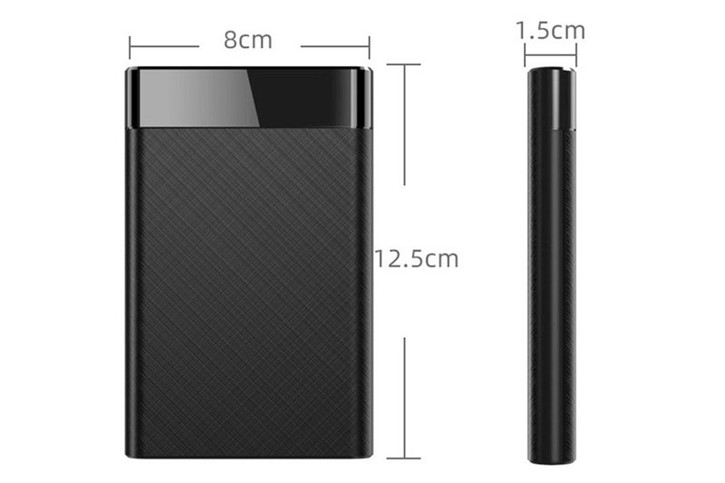 USB 3.1 Portable External Hard Drive Enclosure for SATA SSD HDD Carousel 7