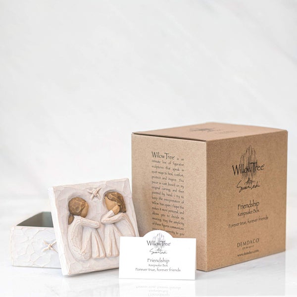 Willow Keepsake Box Hand-Painted Memory Box for Jewelry and Treasures Carousel 6