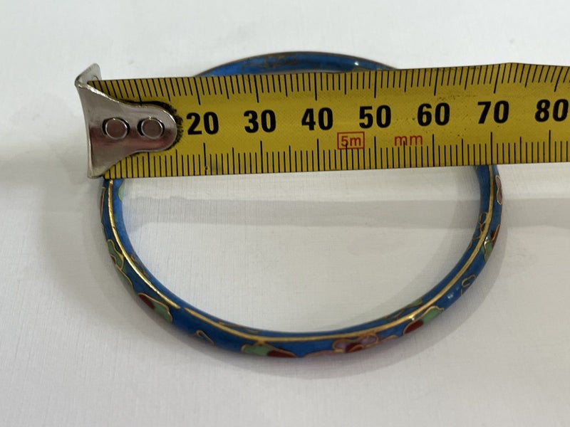 Blue Cloisonne Bangle Carousel 4
