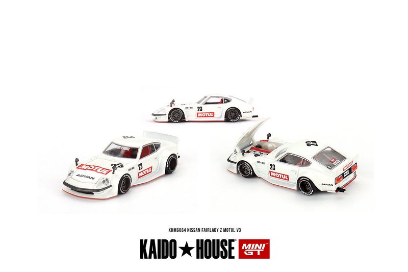 Mini GT Datsun KAIDO Fairlady Z MOTUL V3 Carousel 1