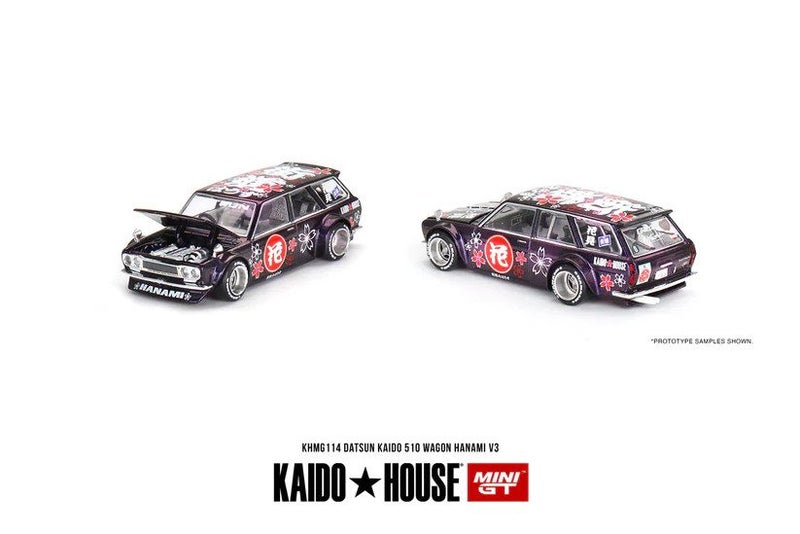 Mini GT Datsun Kaido 510 Wagon Hanami V3 Purple Carousel 3