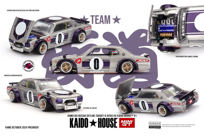 Mini GT Nissan Skyline 2000GT-R (KPGC10) Kaido Works V1 Carousel 1