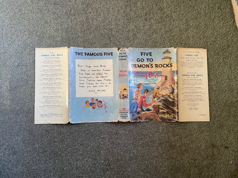 Five go to Demon's Rocks - Enid Blyton - FIRST EDITION with ORIGINAL DJ64558370031233114