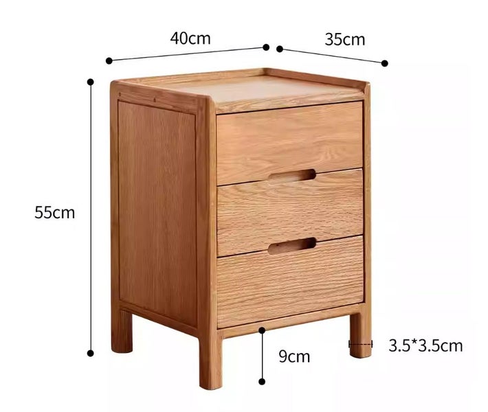 Bedroom Side Cabinet Nightstand Wooden Bedside Unit Carousel 5
