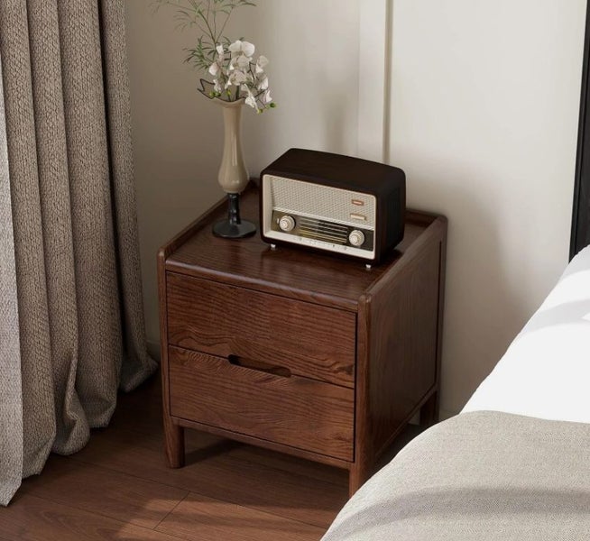Bedside Storage Unit Night Cabinet Wooden Storage Table Carousel 2