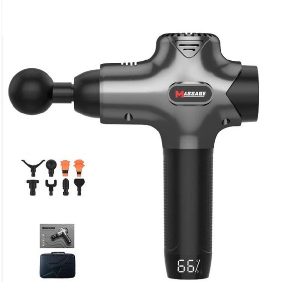 Fitness Massage Fascia Muscle Vibration Massager / Massage Gun- Bright Gray Carousel 2