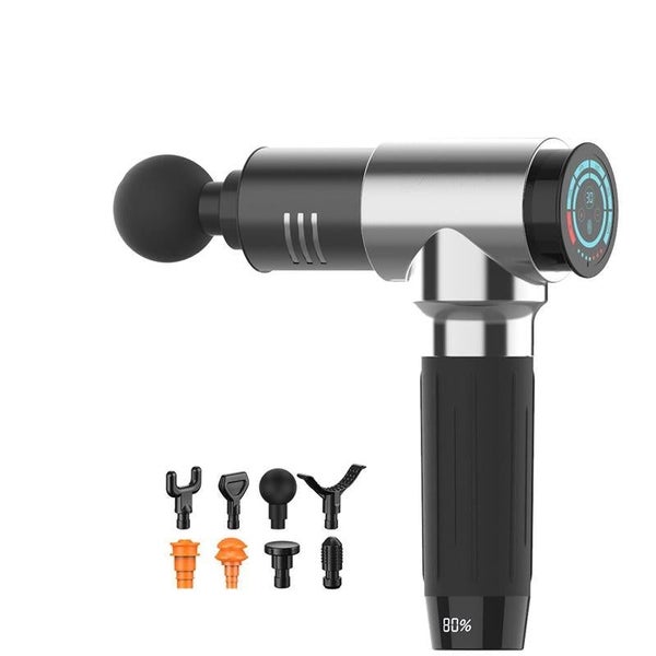 Fitness Massage Fascia Muscle Vibration Massager / Massage Gun- 30 Gears Silver Carousel 1